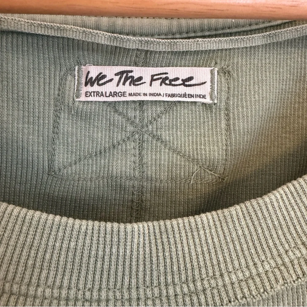 We The Free Olive Long Sleeve Women's Top - Picture 4 of 5